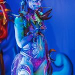 EMAJINARIUM spectacle vivant costumes danse par Free Spirit Fraise au Loup body painting theatre de la madeleine decors