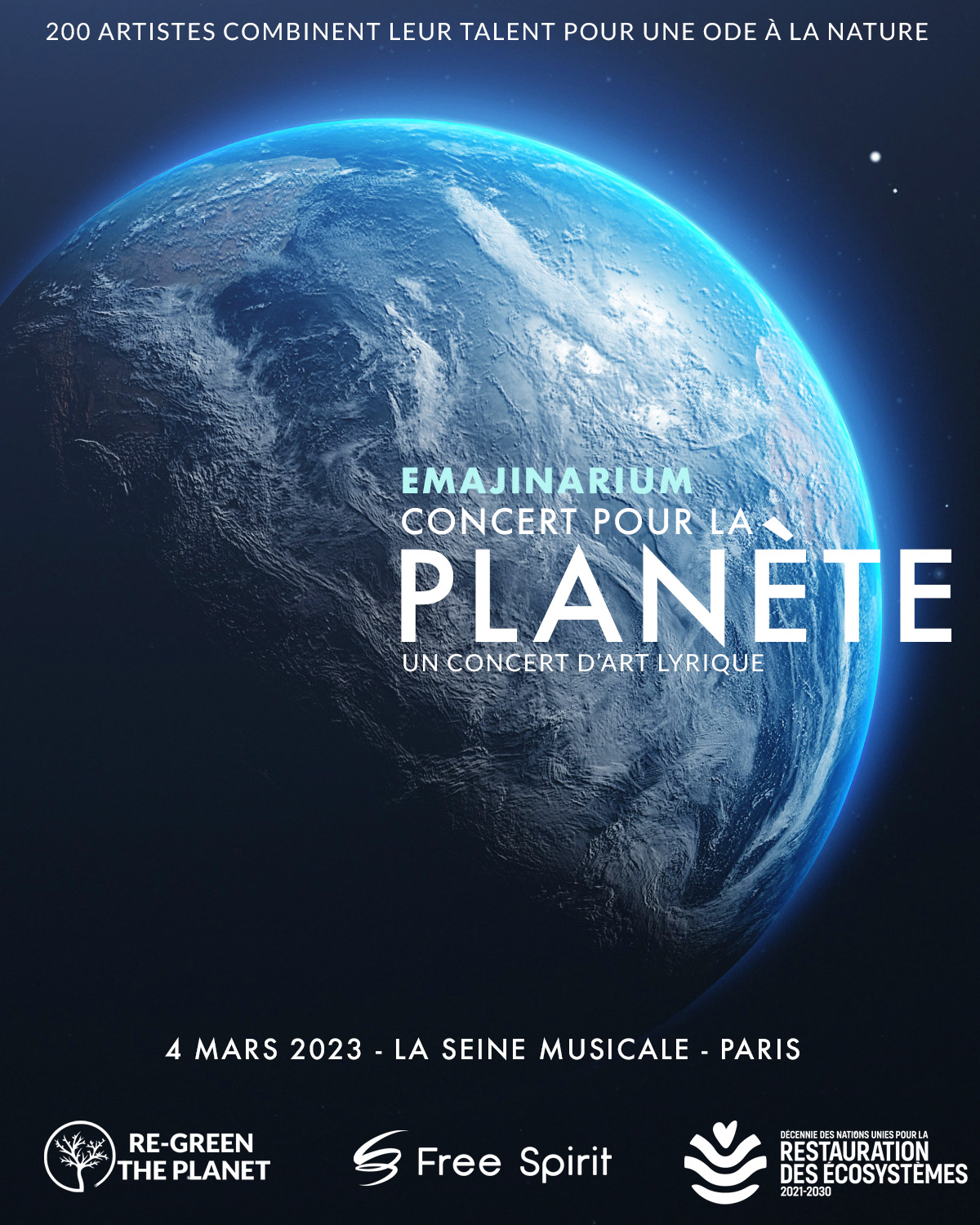 Affiche EMAJINARIUM Concert pour la planète 2023